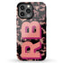 Custom 3D Initials Dark Tort iPhone Case